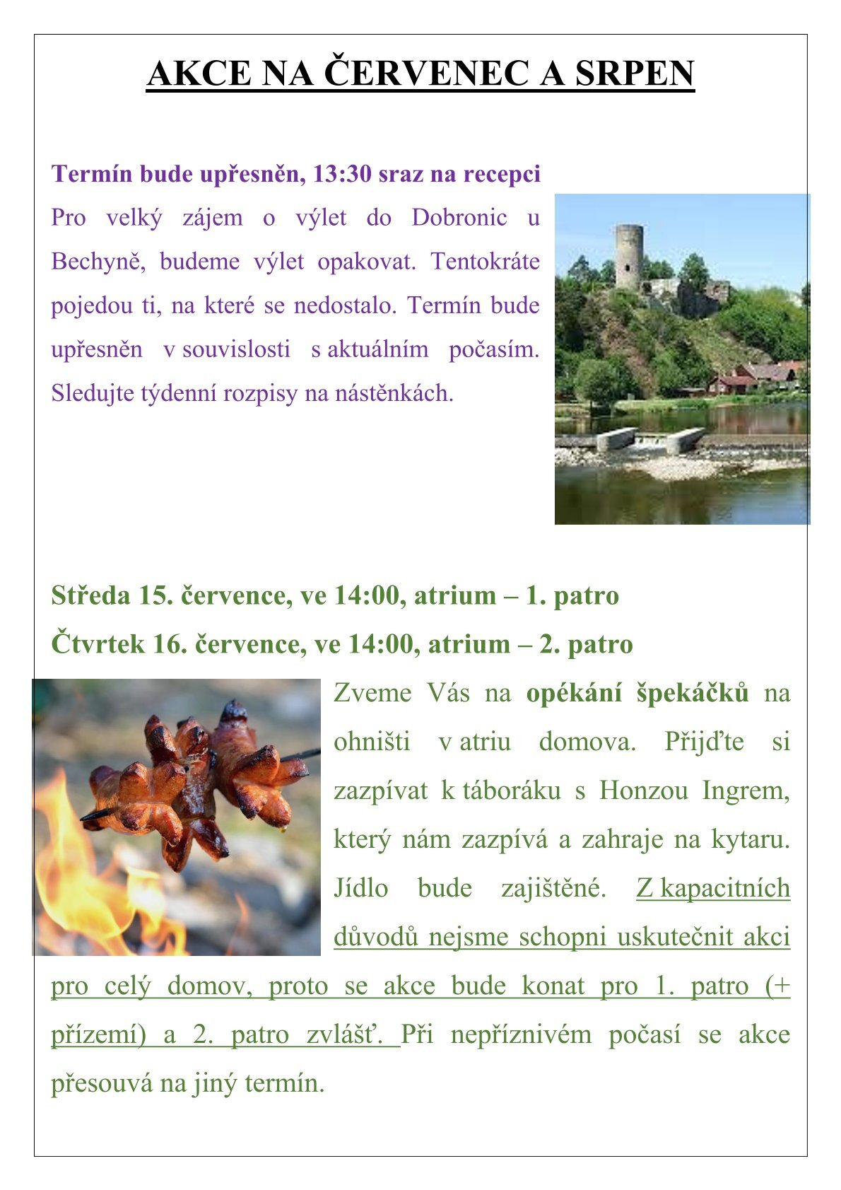 Akce pro naše klienty na červen - srpen 2026