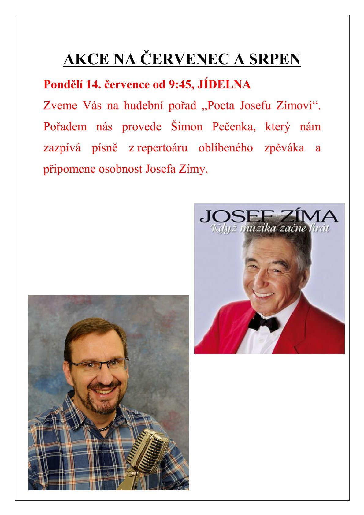 Akce pro naše klienty na měsíc červenec a srpen 2025