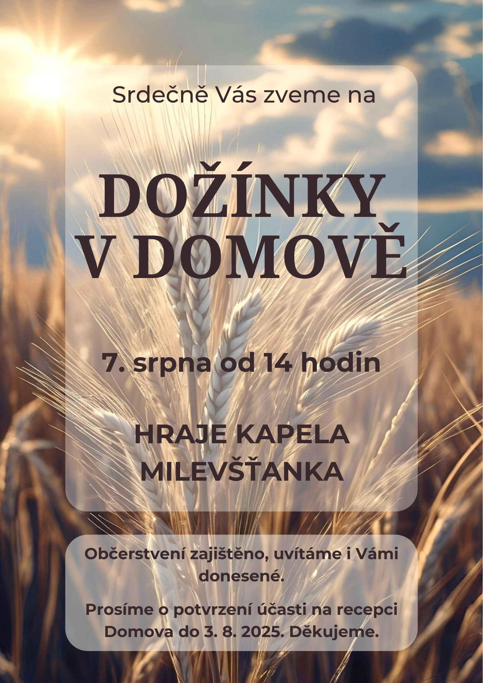 Dožínky v Domově