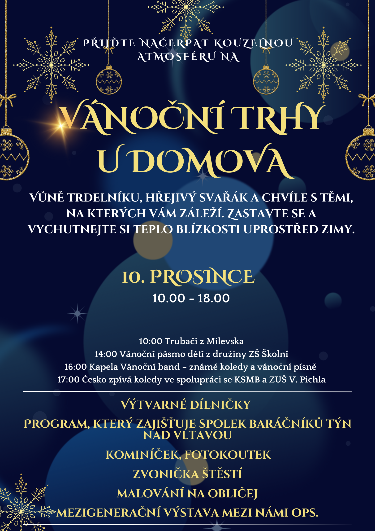 Vánoční trhy u Domova